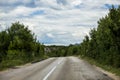 A broken road in the mountains of Republika Srpska