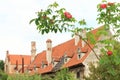 Broken roof of monastery in Cesky Krumlov Royalty Free Stock Photo