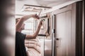 Broken RV Air Condition Royalty Free Stock Photo