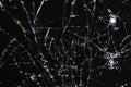 Broken screen mobile smartphone closeup Royalty Free Stock Photo