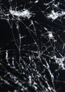 Broken screen mobile smartphone closeup Royalty Free Stock Photo