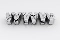 Broken silver www sign Royalty Free Stock Photo