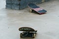 Broken skateboard