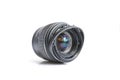 Broken SLR camera lens. Concept of careless attitude to photography Royalty Free Stock Photo