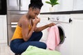 Broken Smelly Washing Machine Royalty Free Stock Photo