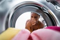 Broken Smelly Washing Machine Royalty Free Stock Photo