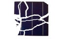 Broken Solar Cell Royalty Free Stock Photo