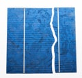 Broken solar cell Royalty Free Stock Photo