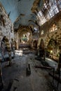 Broken Stained Glass and Collapsing Floor & Ceiling - Abandoned Church