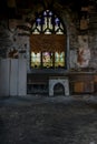 Broken Stained Glass Windows - Abandoned Church - New York