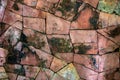 Broken stone background Brown Mixed surface Royalty Free Stock Photo