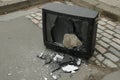 Broken television