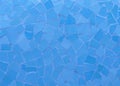 Broken tiles mosaic seamless pattern. Blue the tile wall high re Royalty Free Stock Photo