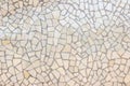 Broken tiles mosaic seamless pattern. Cream and Brown the tile w Royalty Free Stock Photo