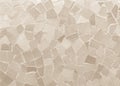 Broken tiles mosaic seamless pattern. Cream and Brown the tile w Royalty Free Stock Photo