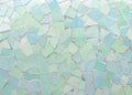 Broken tiles mosaic seamless pattern. Green and Blue the tile wa Royalty Free Stock Photo