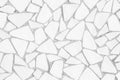 Broken tiles mosaic seamless pattern. White and Grey the tile wa Royalty Free Stock Photo