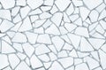 Broken tiles mosaic seamless pattern. White and Grey the tile wa Royalty Free Stock Photo