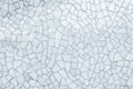 Broken tiles mosaic seamless pattern. White and Grey the tile wa Royalty Free Stock Photo
