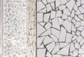 Broken tiles mosaic trencadis typical from Mediterranean Royalty Free Stock Photo