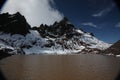 Broken Top Mountain lake at the end of the trail