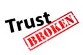 Broken Trust Royalty Free Stock Photo