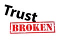 Broken Trust Royalty Free Stock Photo