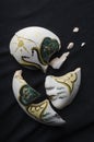 Broken venecian mask Royalty Free Stock Photo