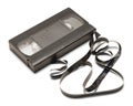 Broken VHS Tape Royalty Free Stock Photo