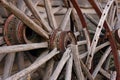 Broken Wagon Wheels Royalty Free Stock Photo