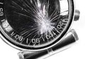 Broken watch isolated Royalty Free Stock Photo