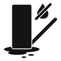 Broken water appliance icon simple vector. Repair dishwasher