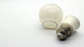 Broken white bulb Royalty Free Stock Photo