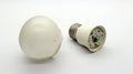 Broken white bulb Royalty Free Stock Photo