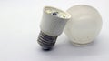 Broken white bulb Royalty Free Stock Photo