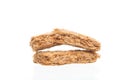 Broken Whole grain wheat biscuits breakfast cereal