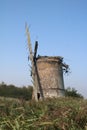 broken windmill in Norfolk Royalty Free Stock Photo