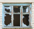 Broken window Royalty Free Stock Photo