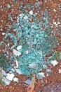 Broken window glass Royalty Free Stock Photo