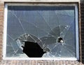 Broken window Royalty Free Stock Photo