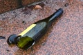 Broken wine bottle Royalty Free Stock Photo