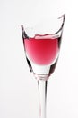 Broken wineglass Royalty Free Stock Photo
