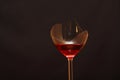 Broken Wineglass Royalty Free Stock Photo