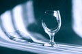 Broken Wineglass On Dark Royalty Free Stock Photo