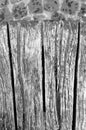 Broken wooden bench detail Royalty Free Stock Photo