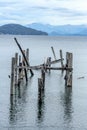 Broken Wooden Pier Royalty Free Stock Photo