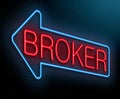 Broker concept.