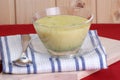 Brokkoli cream soup in a bowl