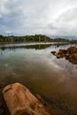 Brokopondostuwmeer reservoir seen from Ston EIland - Suriname Royalty Free Stock Photo