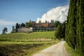 Castles and vineyards of Tuscany, Chianti wine region of Ital Royalty Free Stock Photo